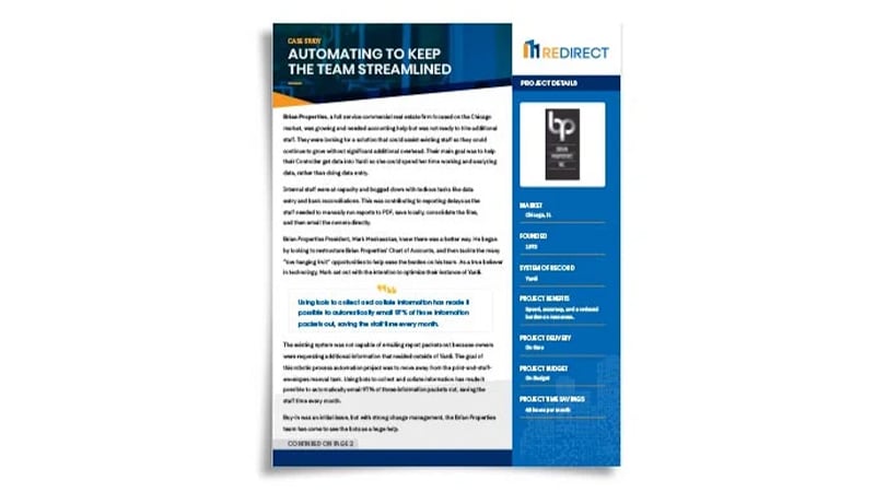Case Study - Brian Properties: Automating To Keep The Team Streamlined®