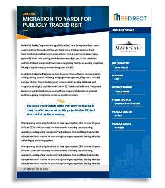 Case Study - Mack-Cali: Migration To Yardi For Publically Traded Reit®
