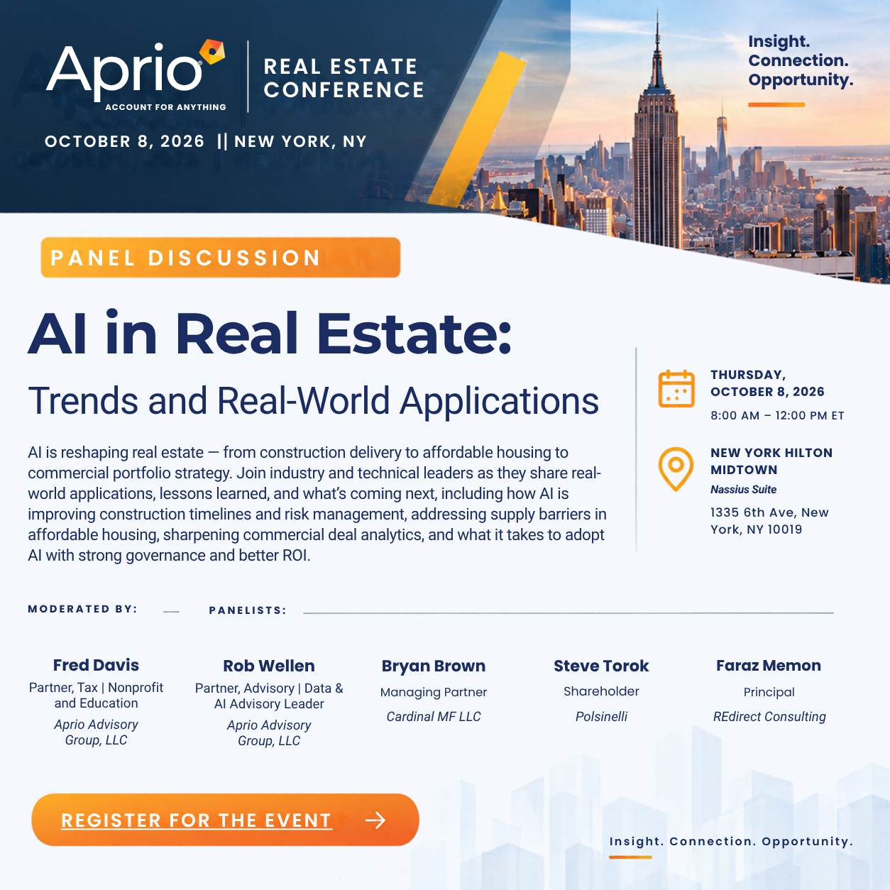 Event Poster for ' AI in Real Estate: trends and real-world applications'