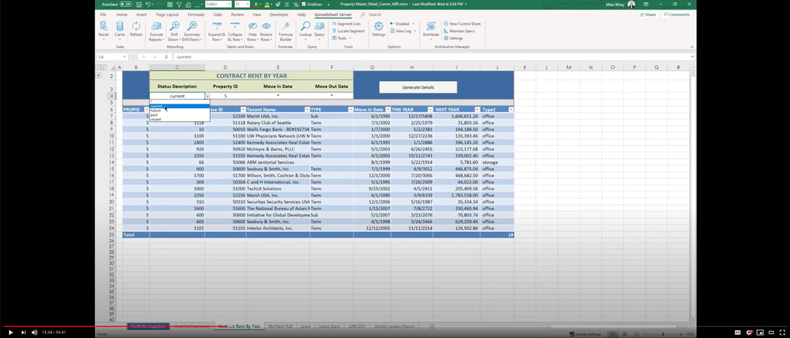 HOW TO BUILD A RENT ROLL IN SPREADSHEET SERVER®